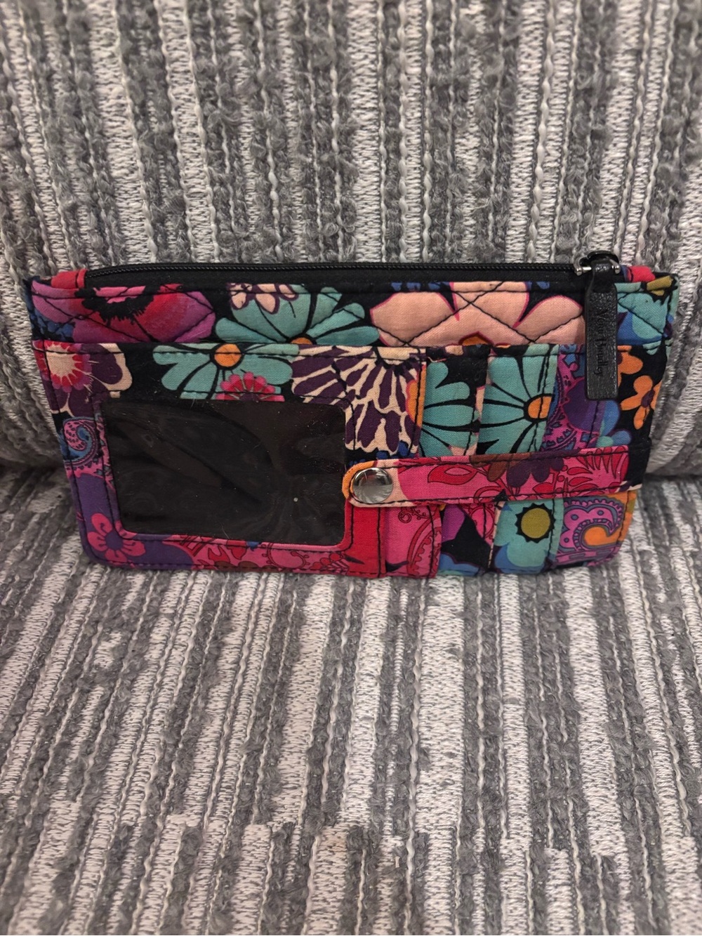 Vera Bradley Colorful Quilted Floral Wristlet Wallet